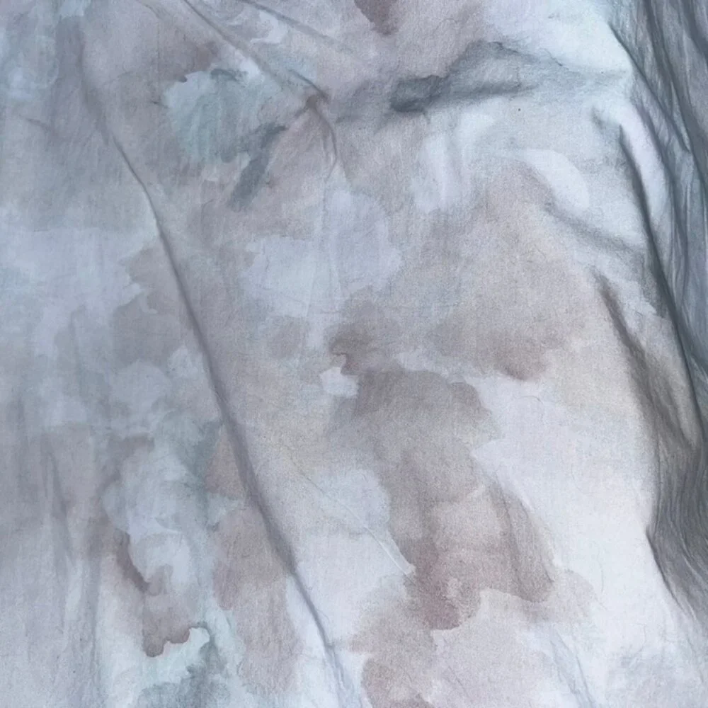 Restoration Hardware pale dusty lavender purple gray watercolor pillow case